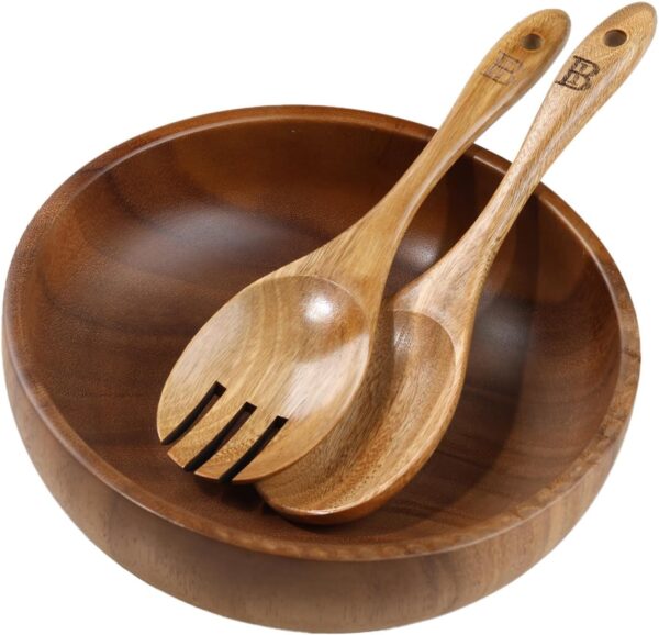 Wooden Salad Bowl Set