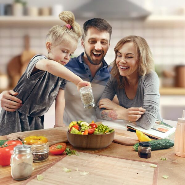 Wooden Salad Bowl Set