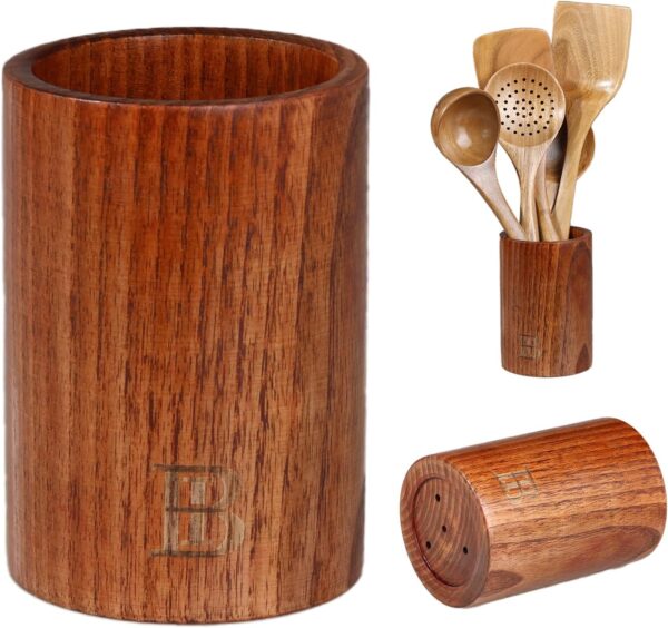 Wooden Utensil Holder